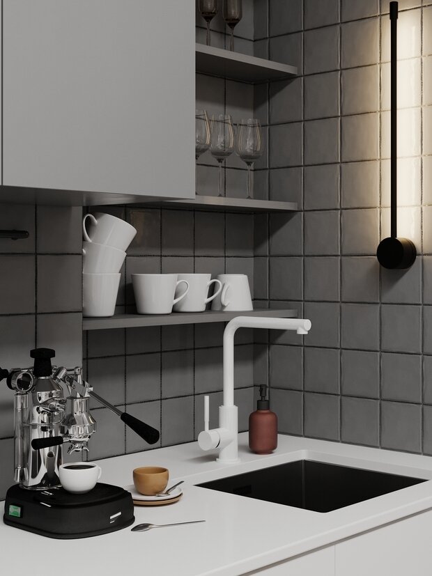 Фото из портфолио Апартаменты в Батуми – фотографии дизайна интерьеров на INMYROOM