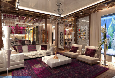 Квартира 100 кв. м в восточном стиле