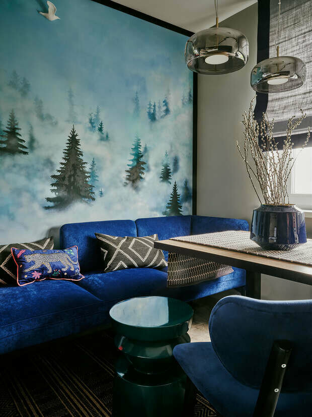 Фотография: Кухня и столовая в стиле Современный, Восточный, Эклектика, Винтажный, Квартира, Проект недели, Москва, Панельный дом, 2 комнаты, 40-60 метров, Анна Тарасова – фото на INMYROOM