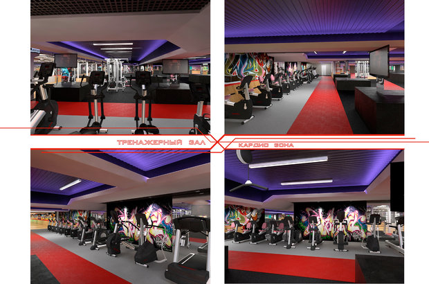 Фото из портфолио Powerhouse GYM – фотографии дизайна интерьеров на InMyRoom.ru