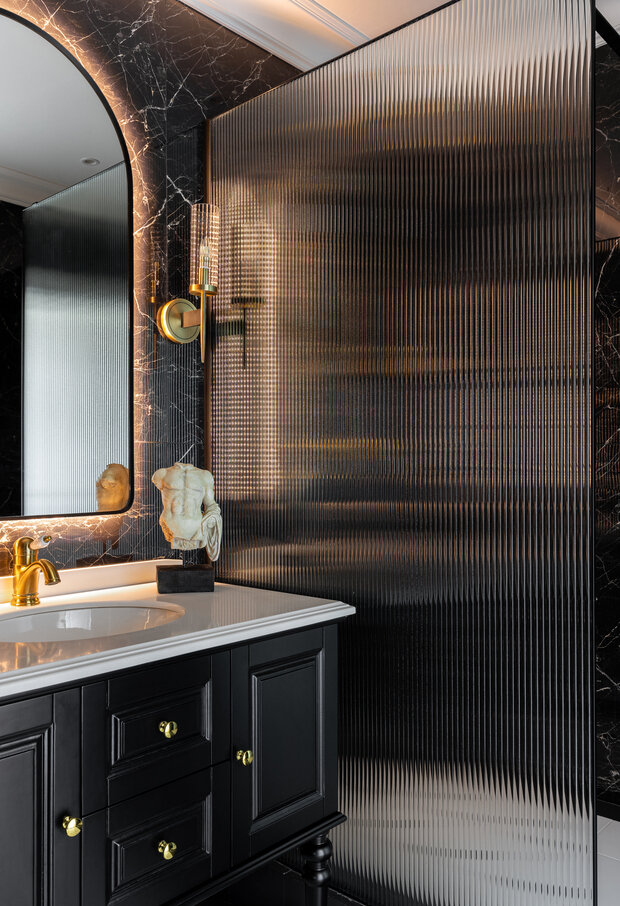 Фотография: Ванная в стиле Классический, Современный, Эклектика, Проект дня, Пентхаус, Москва, Раменское, 2 комнаты, 60-90 метров, Мариетта Мнацаканян – фото на INMYROOM