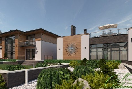 Проект фасадов индивидуального жилого дома