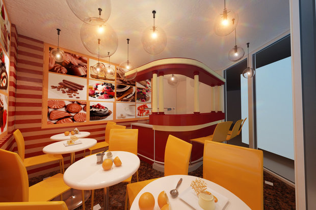 Фото из портфолио кафе на Белорусском вокзале  – фотографии дизайна интерьеров на INMYROOM