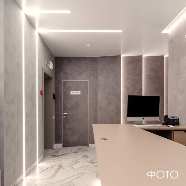 Фото из портфолио офисное пространство, ресепшн – фотографии дизайна интерьеров на INMYROOM