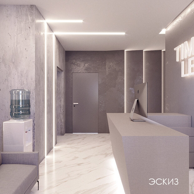 Фото из портфолио офисное пространство, ресепшн – фотографии дизайна интерьеров на INMYROOM