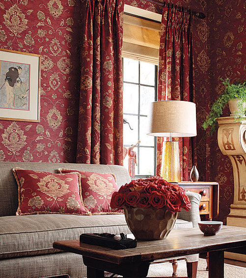 Фотография: Гостиная в стиле Восточный, Декор интерьера, Декор дома, Обои – фото на INMYROOM