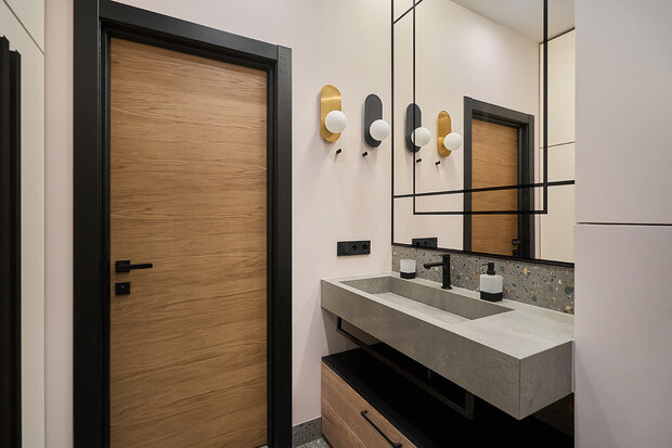 Фотография: Ванная в стиле Современный, Квартира, Проект дня, Москва, 1 комната, 40-60 метров, минимализм, современный, Мария Куймазова – фото на INMYROOM