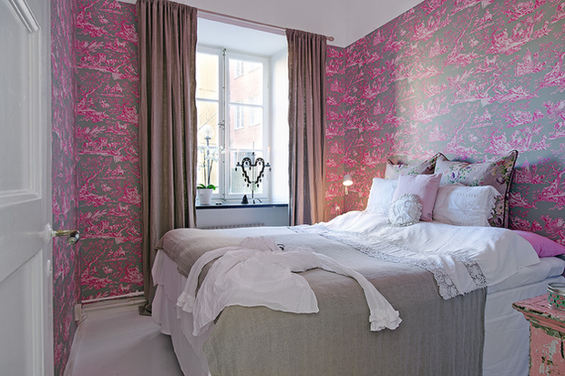 Фотография: Спальня в стиле Скандинавский, Малогабаритная квартира, Квартира, Швеция, Франция, Дома и квартиры – фото на INMYROOM