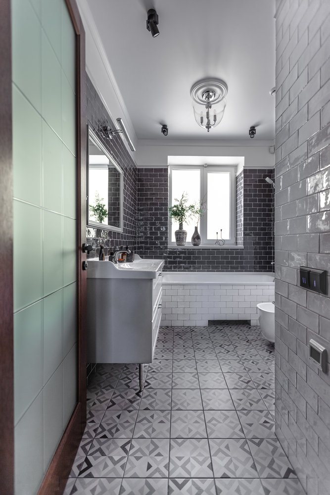 Фотография: Ванная в стиле Эклектика, Квартира, Проект дня, Новосибирск, Кирпичный дом, 3 комнаты, 60-90 метров, Дарья Шапошникова – фото на INMYROOM Фотография: Ванная в стиле Эклектика, Квартира, Проект дня, Новосибирск, Кирпичный дом, 3 комнаты, 60-90 метров, Дарья Шапошникова – фото на INMYROOM