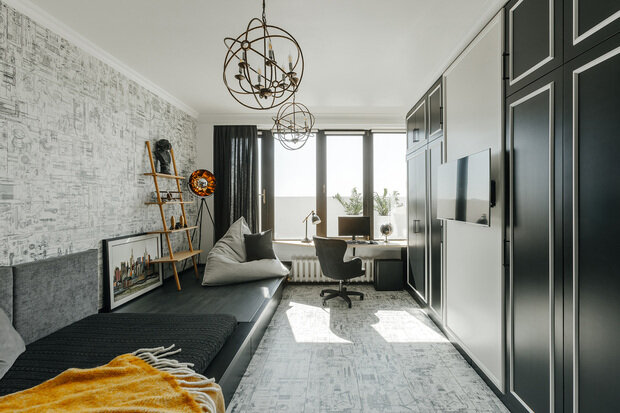 Фотография: Детская в стиле Классический, Современный, Эклектика, Квартира, Проект недели, Кирпичный дом, 4 и больше, Более 90 метров, Владимир, Полина Глебова – фото на INMYROOM