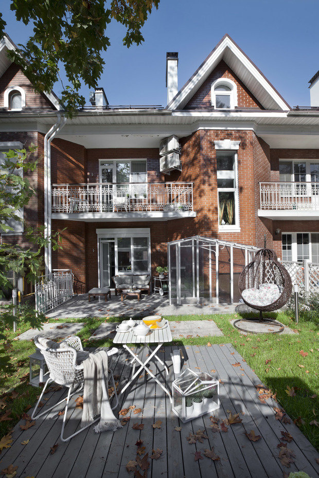 Фотография: Терраса в стиле Скандинавский, Дом, Проект недели, Подмосковье, Таунхаус, Более 90 метров, Антонина Синчугова – фото на INMYROOM