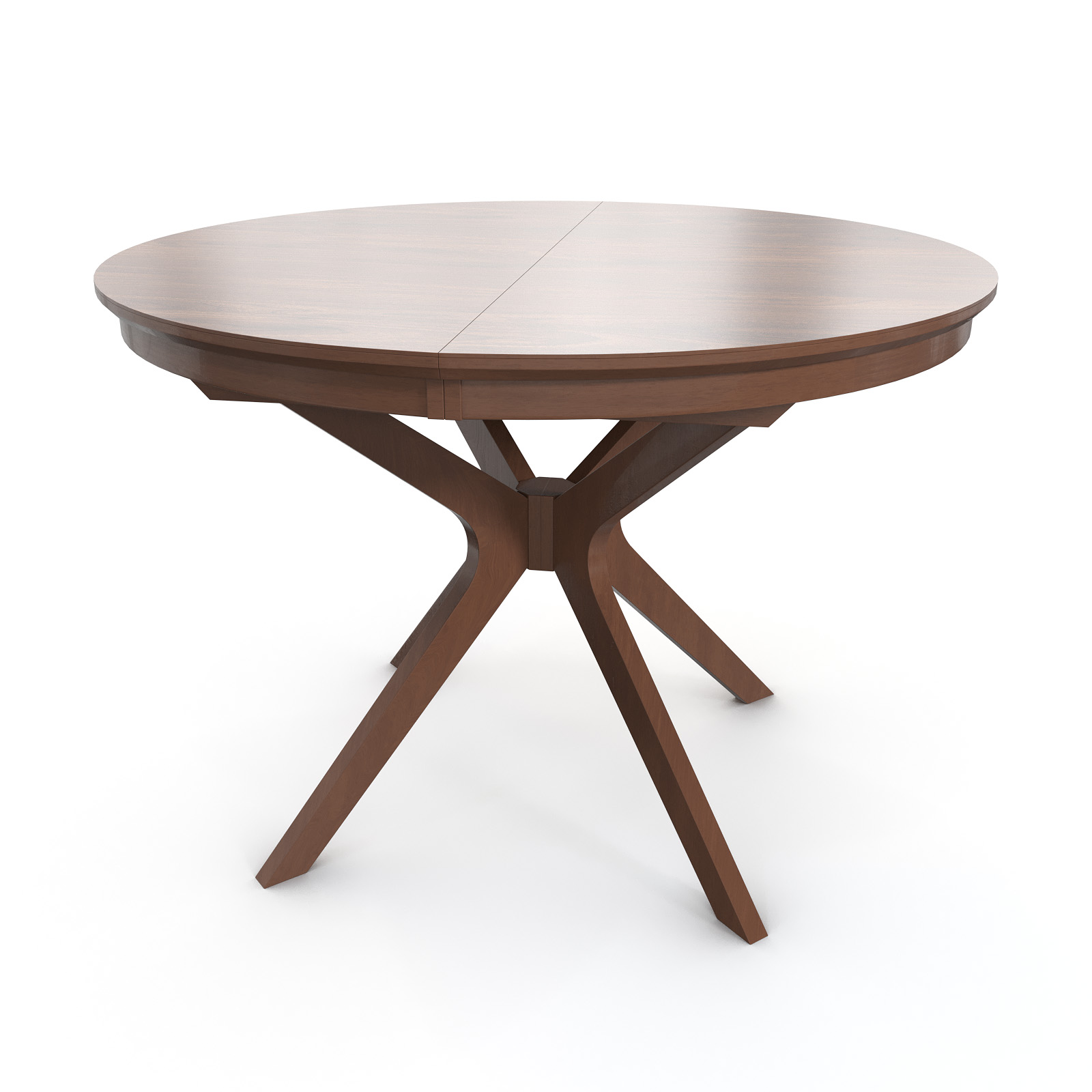 Раздвижной обеденный стол Verona 1100 CC с круглой столешницей из шпона Американский Орех