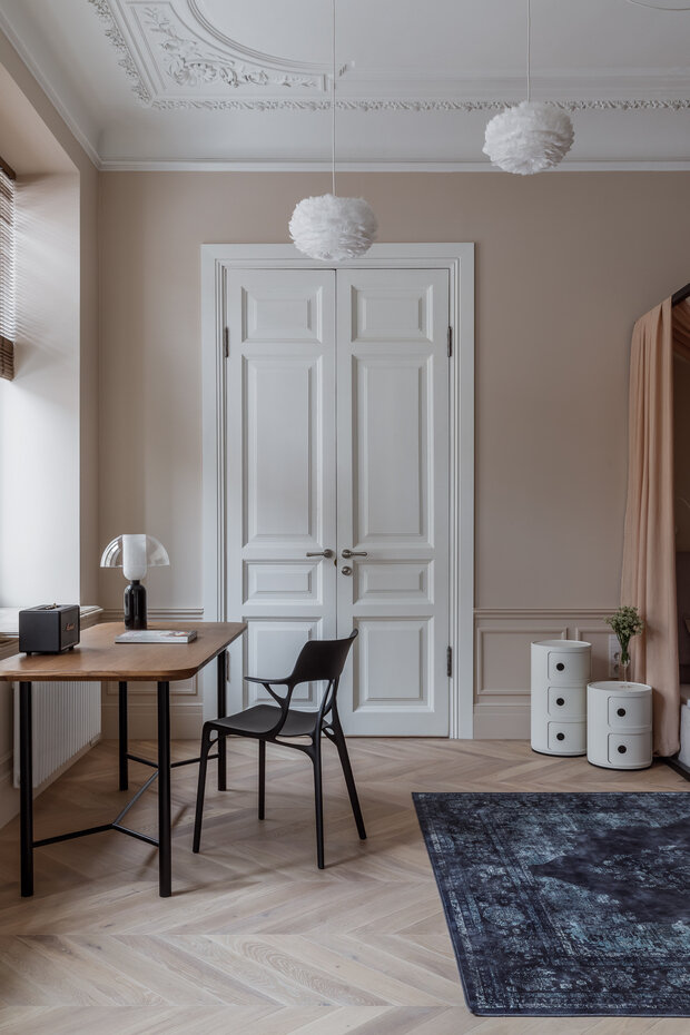 Фотография: Кабинет в стиле Классический, Современный, Эклектика, Квартира, Проект дня, Санкт-Петербург, 4 и больше, Более 90 метров, Эксклюзивные проекты, Алла Куница – фото на INMYROOM