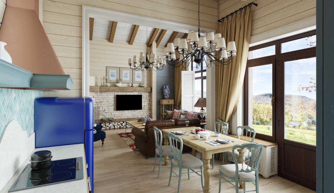 Фотография: Кухня и столовая в стиле Прованс и Кантри, Дом, Проект недели, Челябинск, 3 комнаты, Более 90 метров, Марина Кутепова – фото на INMYROOM