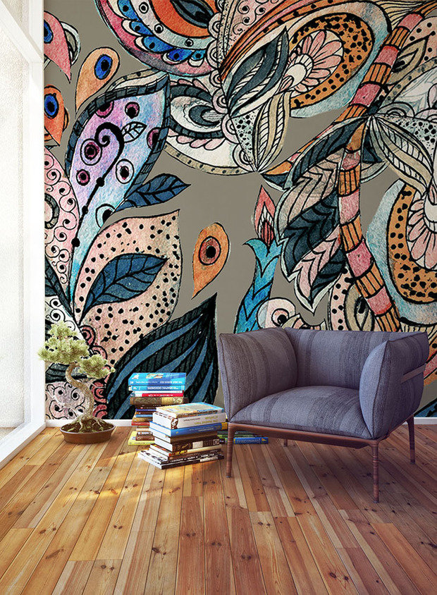 Фото из портфолио Дизайнерские обои Респейс – фотографии дизайна интерьеров на INMYROOM