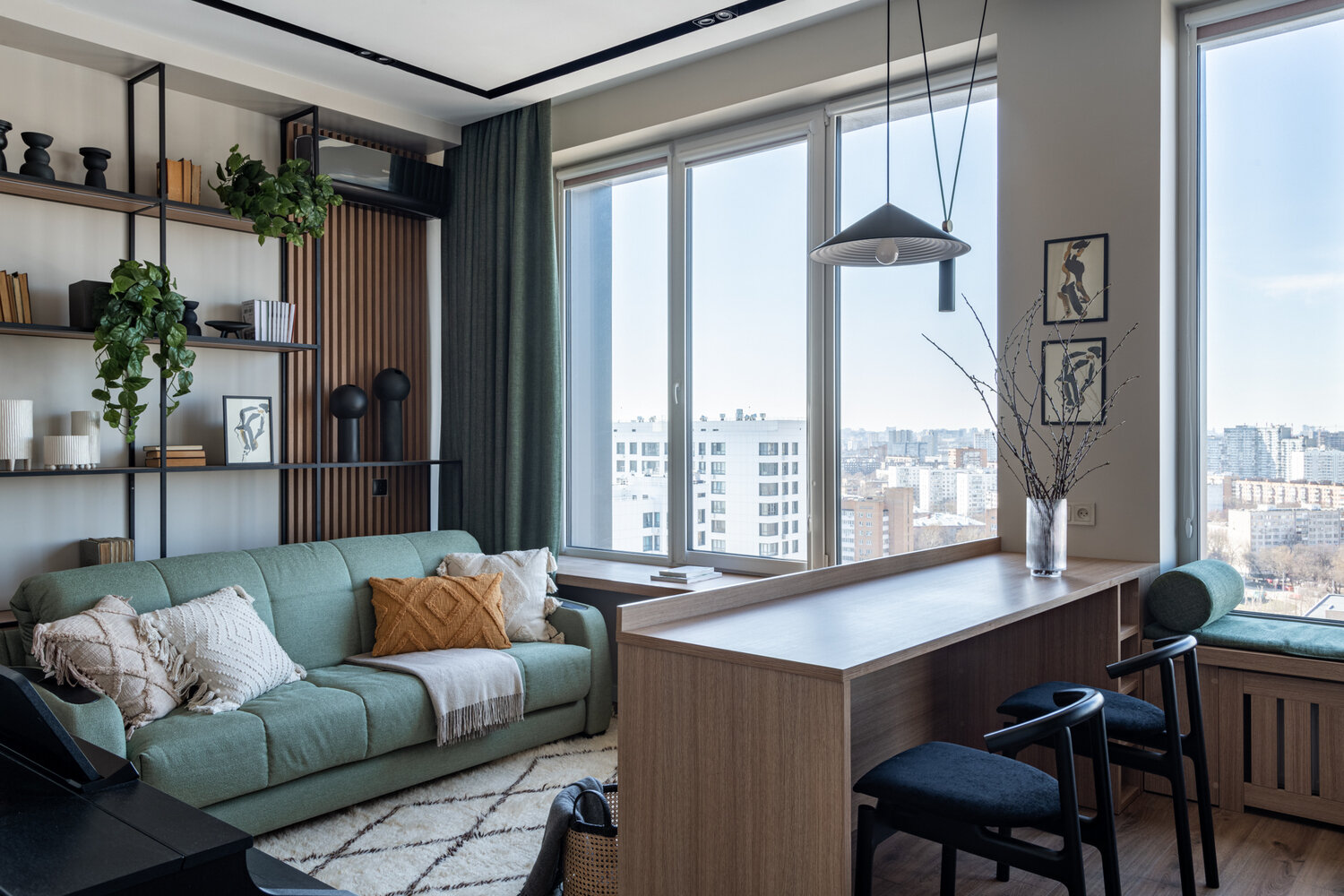 Фотография: Гостиная в стиле Современный, Малогабаритная квартира, Квартира, Студия, Проект недели, Москва, Монолитный дом, до 40 метров, Екатерина Егорова-Орлетинова, Екатерина Балданова – фото на INMYROOM Фотография: Гостиная в стиле Современный, Малогабаритная квартира, Квартира, Студия, Проект недели, Москва, Монолитный дом, до 40 метров, Екатерина Егорова-Орлетинова, Екатерина Балданова – фото на INMYROOM