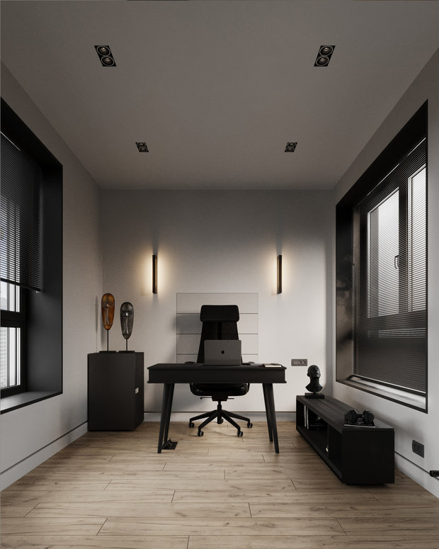 Фото из портфолио Black nord forest – фотографии дизайна интерьеров на INMYROOM