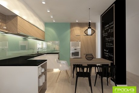 Гостиная-кухня для молодой семьи