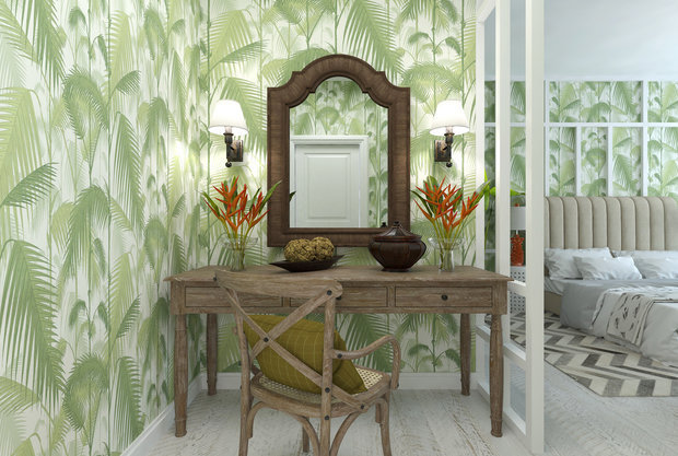 Фотография: Спальня в стиле Прованс и Кантри, Квартира, Проект дня, Москва, Монолитный дом, 2 комнаты, 60-90 метров, Маргарита Рассказова, ЖК «Айвазовский» – фото на INMYROOM