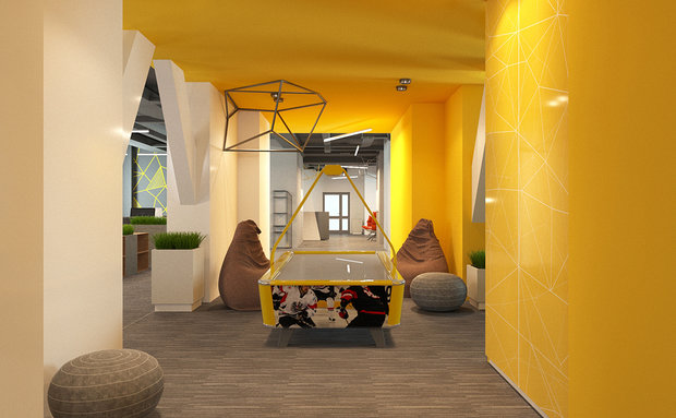 Фото из портфолио Офис для IT-компании – фотографии дизайна интерьеров на INMYROOM