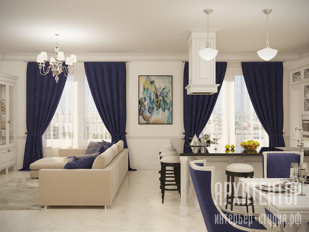 Фото из портфолио Квартира на Крестовском острве – фотографии дизайна интерьеров на INMYROOM