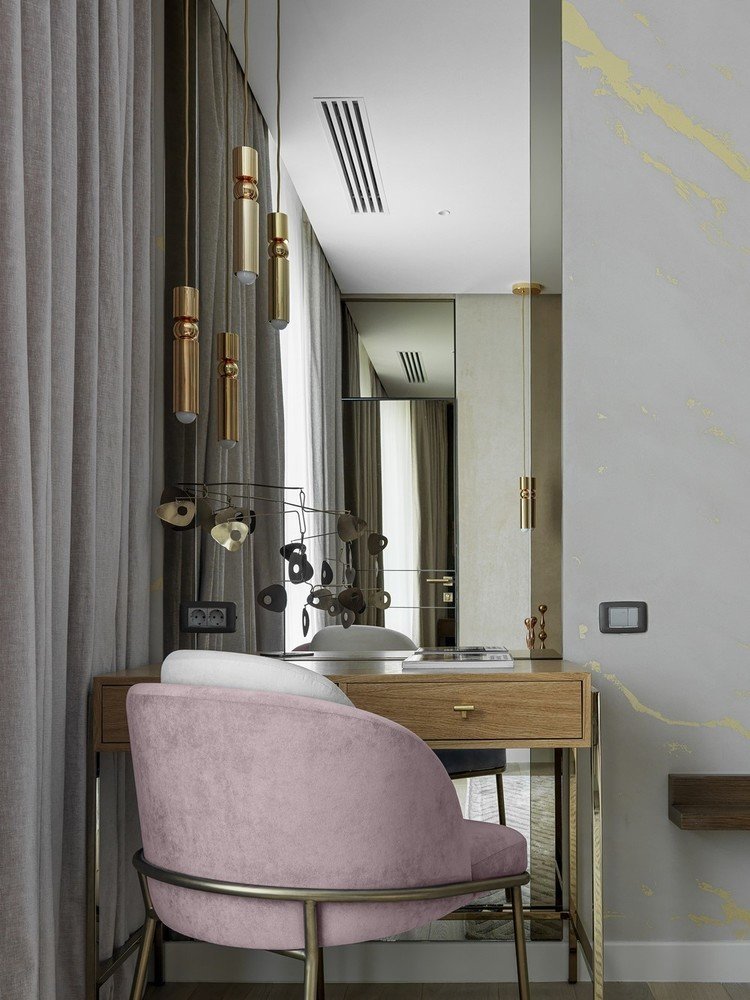 Фотография: Спальня в стиле Современный, Квартира, Проект недели, Москва, Мария Рублева, 4 и больше, Более 90 метров, #эксклюзивныепроекты – фото на INMYROOM