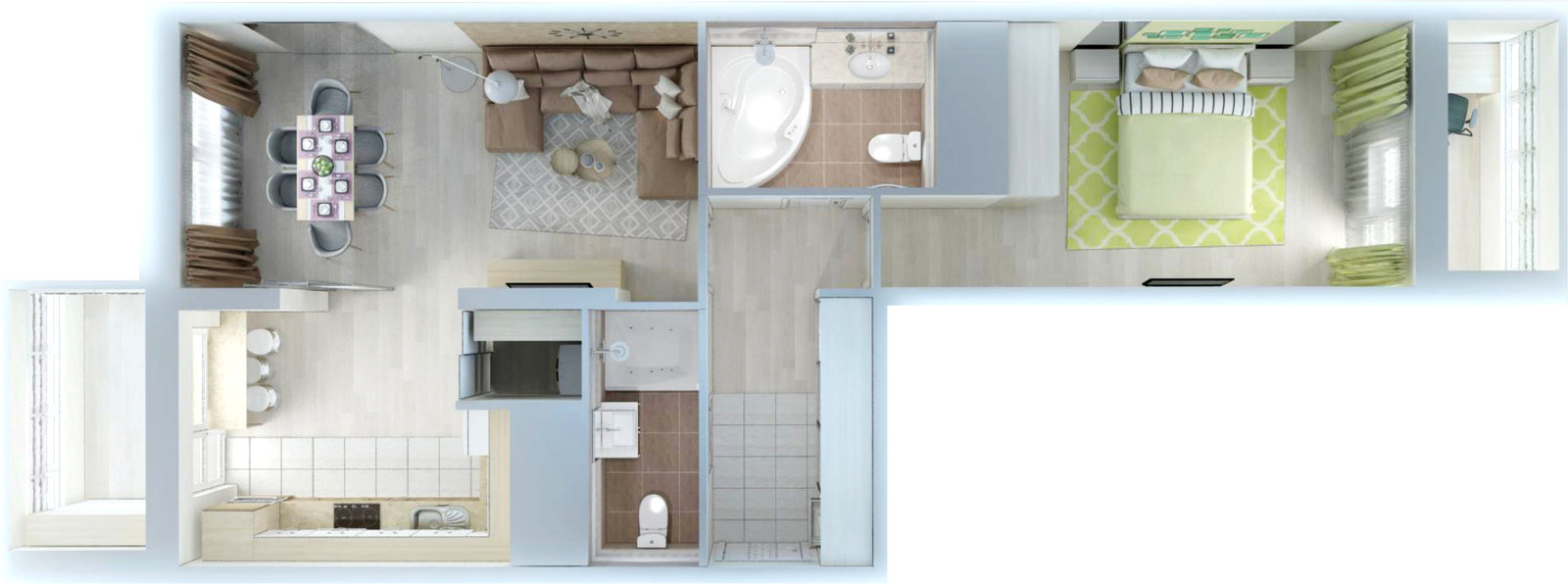 Фотография: Планировки в стиле , Перепланировка, Анастасия Киселева, Максим Джураев, UP-Квартал – фото на INMYROOM