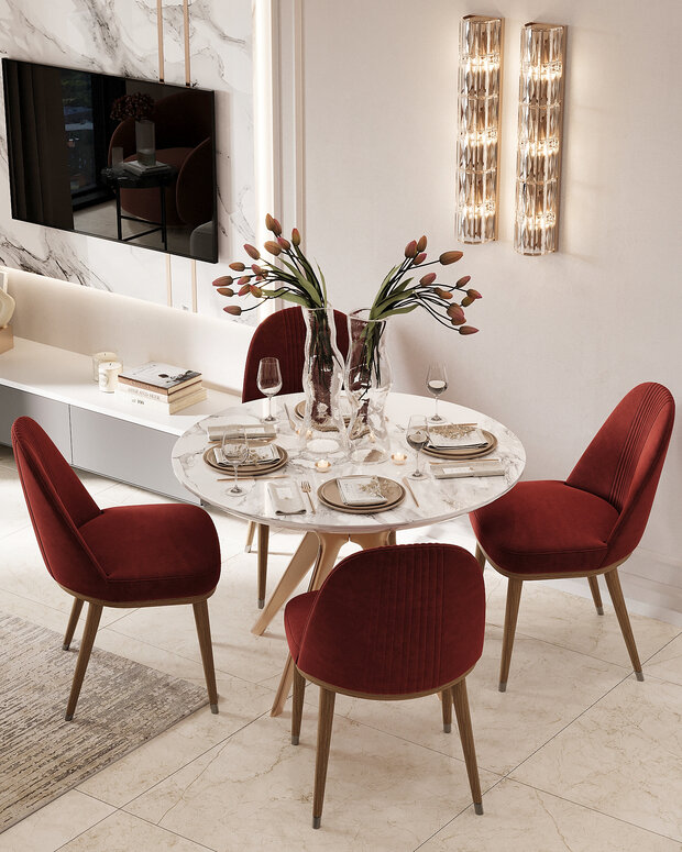 Фото из портфолио Дизайн интерьера квартиры в ЖК «ОМ» в стиле современной классики – фотографии дизайна интерьеров на INMYROOM