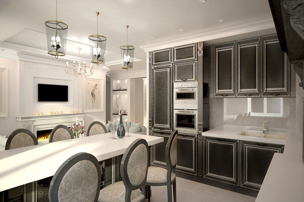 Фото из портфолио Квартира в классическом стиле с элементами прованса – фотографии дизайна интерьеров на INMYROOM