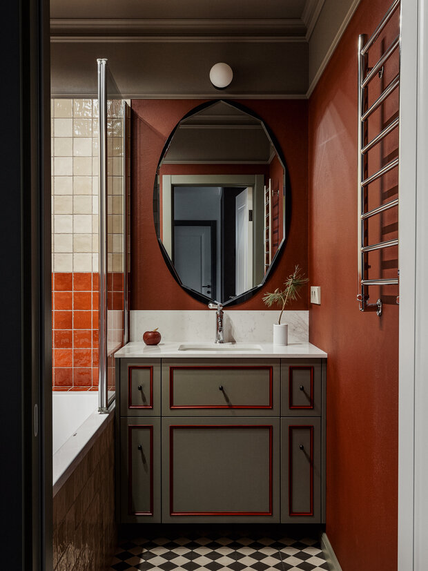 Фотография: Ванная в стиле Современный, Квартира, Проект дня, Минск, 3 комнаты, Анастасия Венедчук – фото на INMYROOM