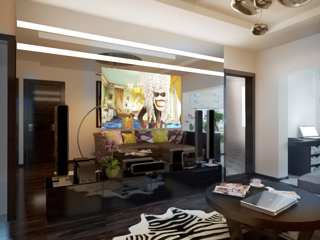 Фото из портфолио дизайн-проект квартиры в стиле хай-тэк – фотографии дизайна интерьеров на INMYROOM Фото из портфолио дизайн-проект квартиры в стиле хай-тэк – фотографии дизайна интерьеров на INMYROOM