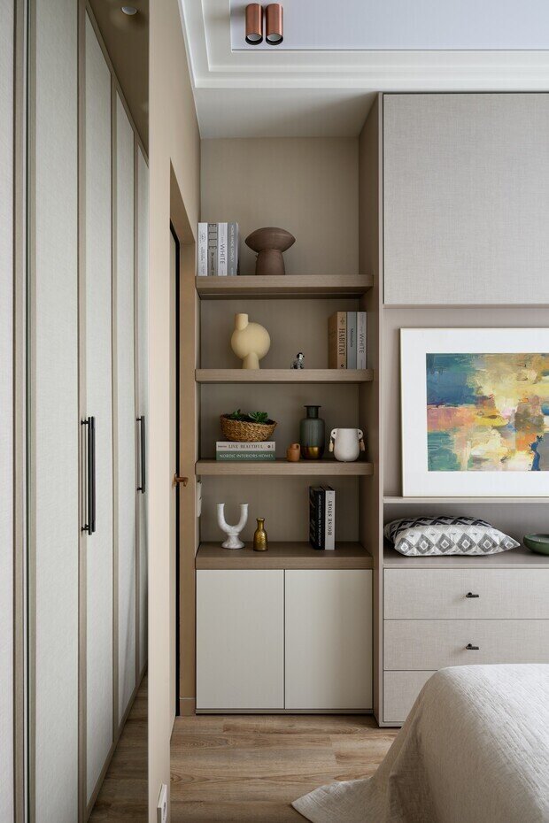 Фотография: Спальня в стиле Современный, Проект дня, Новосибирск, 4 и больше, Более 90 метров, Эксклюзивные проекты, Полина Степанова, эклектичный с элементами этники и современного дизайна – фото на INMYROOM