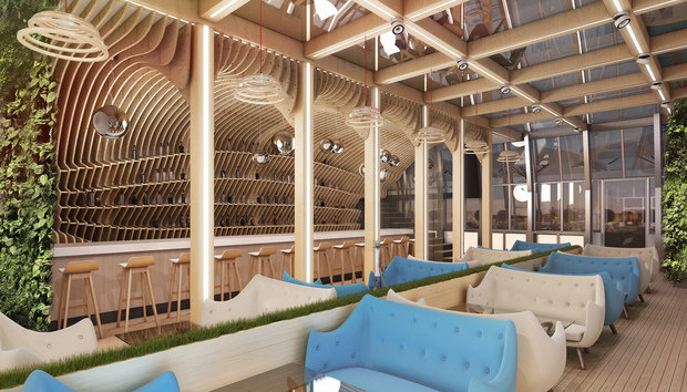 Фотография:  в стиле Лофт, Современный, Дома и квартиры, Городские места, Архитектурные объекты, Бар, Барная стойка – фото на INMYROOM