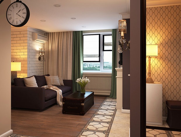 Фотография: Гостиная в стиле Прованс и Кантри – фото на INMYROOM