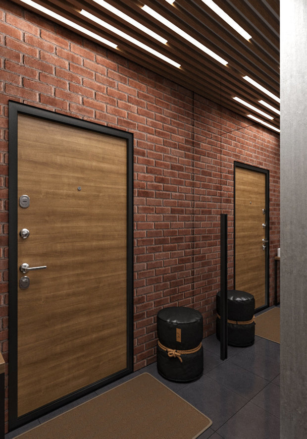 Фотография: Прихожая в стиле Лофт, Квартира, Перепланировка, Химки, Панельный дом, 1 комната, 40-60 метров, Андрей Рыбаков – фото на INMYROOM