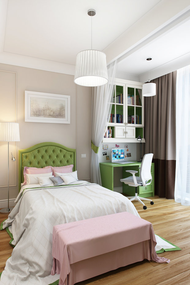 Фото из портфолио Детская комната для юной особы – фотографии дизайна интерьеров на INMYROOM