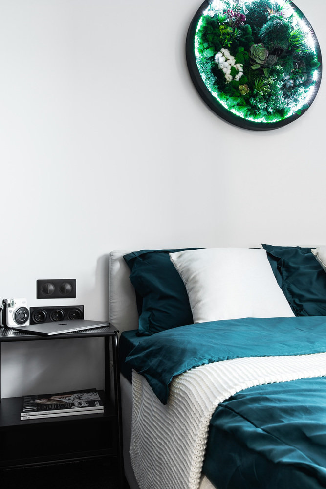 Фотография: Спальня в стиле Минимализм, Квартира, Студия, Проект дня, Москва, до 40 метров, Давид Аксенов – фото на INMYROOM Фотография: Спальня в стиле Минимализм, Квартира, Студия, Проект дня, Москва, до 40 метров, Давид Аксенов – фото на INMYROOM