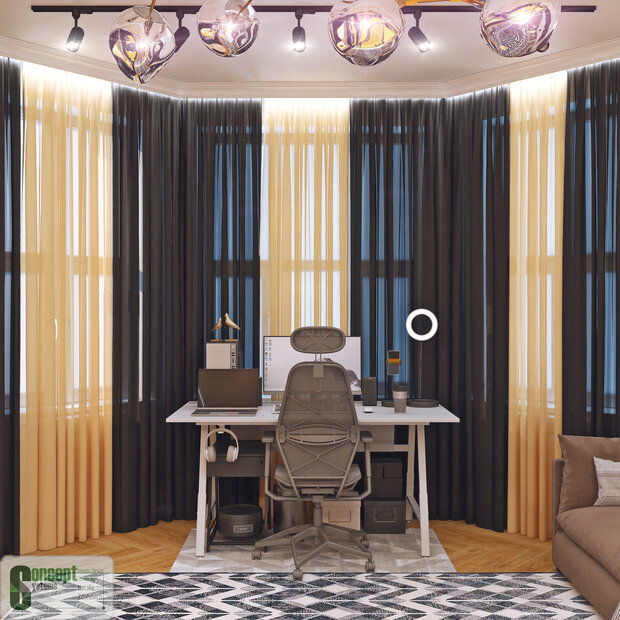Фото из портфолио Проект дома  Урбан-вилла 2 этаж – фотографии дизайна интерьеров на INMYROOM
