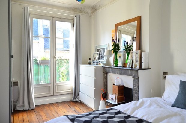 Фотография: Спальня в стиле Скандинавский, Малогабаритная квартира, Квартира, Дома и квартиры, Минимализм, Ретро – фото на INMYROOM