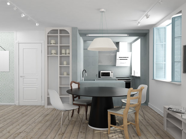 Фото из портфолио квартира в скандинавском стиле – фотографии дизайна интерьеров на INMYROOM