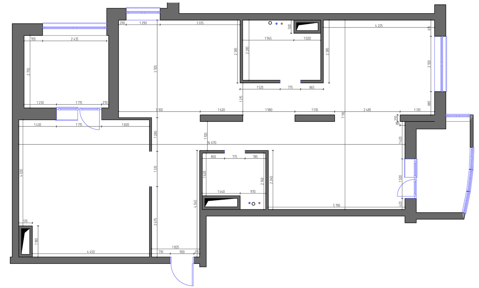 Обмерный план