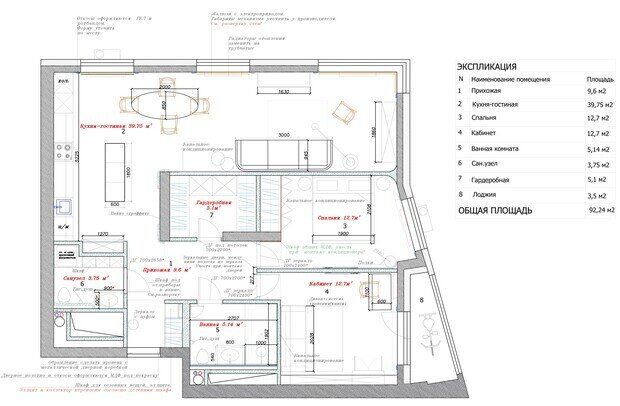 Фотография: Планировки в стиле , Квартира, Проект дня, Москва, 3 комнаты, Более 90 метров, минимализм, современный, фото интерьера, дизайн интерьера фото, винтаж/ретро, Валерия Разумова – фото на INMYROOM