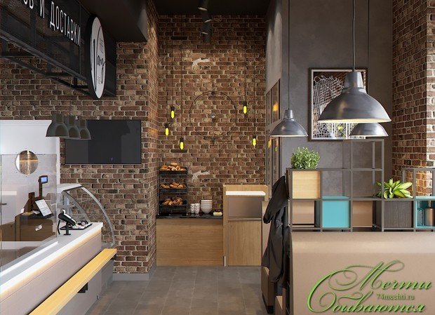 Фото из портфолио Интерьер кафе в стиле лофт – фотографии дизайна интерьеров на INMYROOM