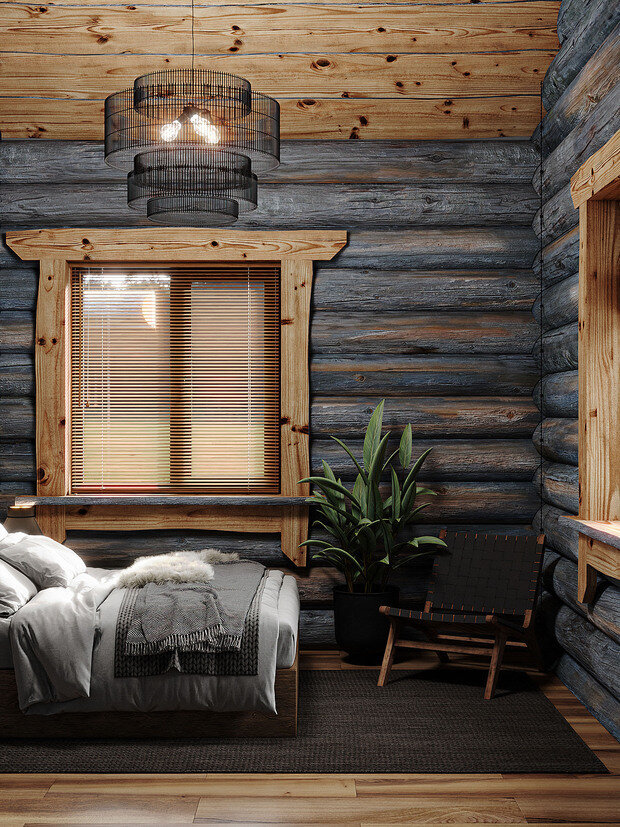 Фотография: Спальня в стиле Лофт, Современный, Эклектика, Прованс и Кантри, Дом, Проект дня, Дом и дача, Юлия Чернова, 3 комнаты, Более 90 метров, Астрахань – фото на INMYROOM