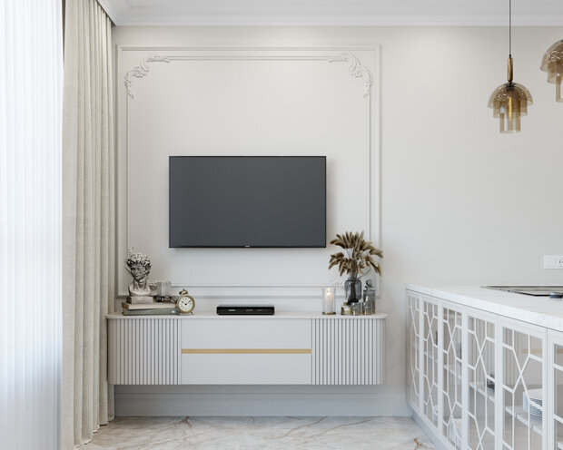 Фото из портфолио Интерьер квартиры в стиле неоклассика РП Заречье – фотографии дизайна интерьеров на INMYROOM