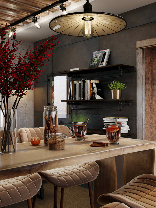 Фото из портфолио Дачный дом в стиле лофт – фотографии дизайна интерьеров на INMYROOM