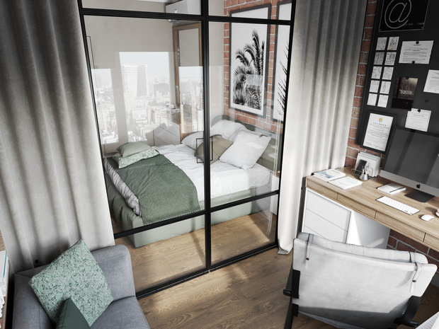 Фото из портфолио Проект квартиры в центре Челябинка – фотографии дизайна интерьеров на INMYROOM