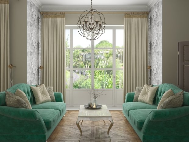 Фото из портфолио Изумрудная гостиная – фотографии дизайна интерьеров на INMYROOM