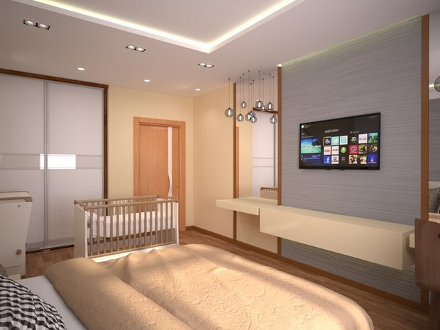 Фото из портфолио Спальня. Мытищи. – фотографии дизайна интерьеров на INMYROOM