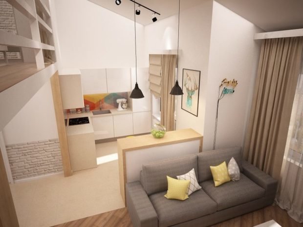 Фото из портфолио Квартира с антресольным этажом в г. Королев – фотографии дизайна интерьеров на INMYROOM